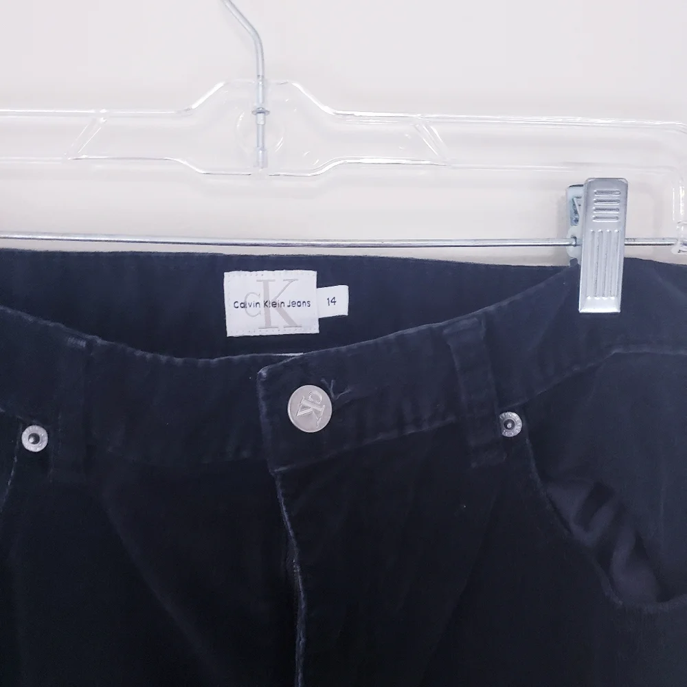 Calvin Klein Jeans Black Coduoroy Bootcut Pants Size 14 - Picture 5 of 9